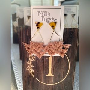 Stylish Handcrafted Macrame Earrings. Various styles & colors!